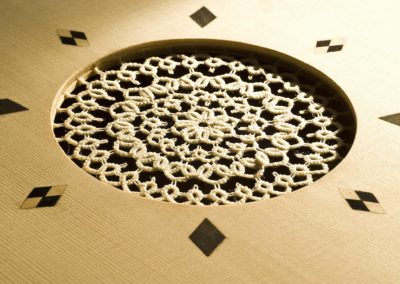 Sound hole and lace